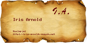 Iris Arnold névjegykártya